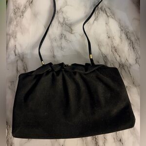 Elegant Black Women's Vintage clutch/purse with hidden strap option